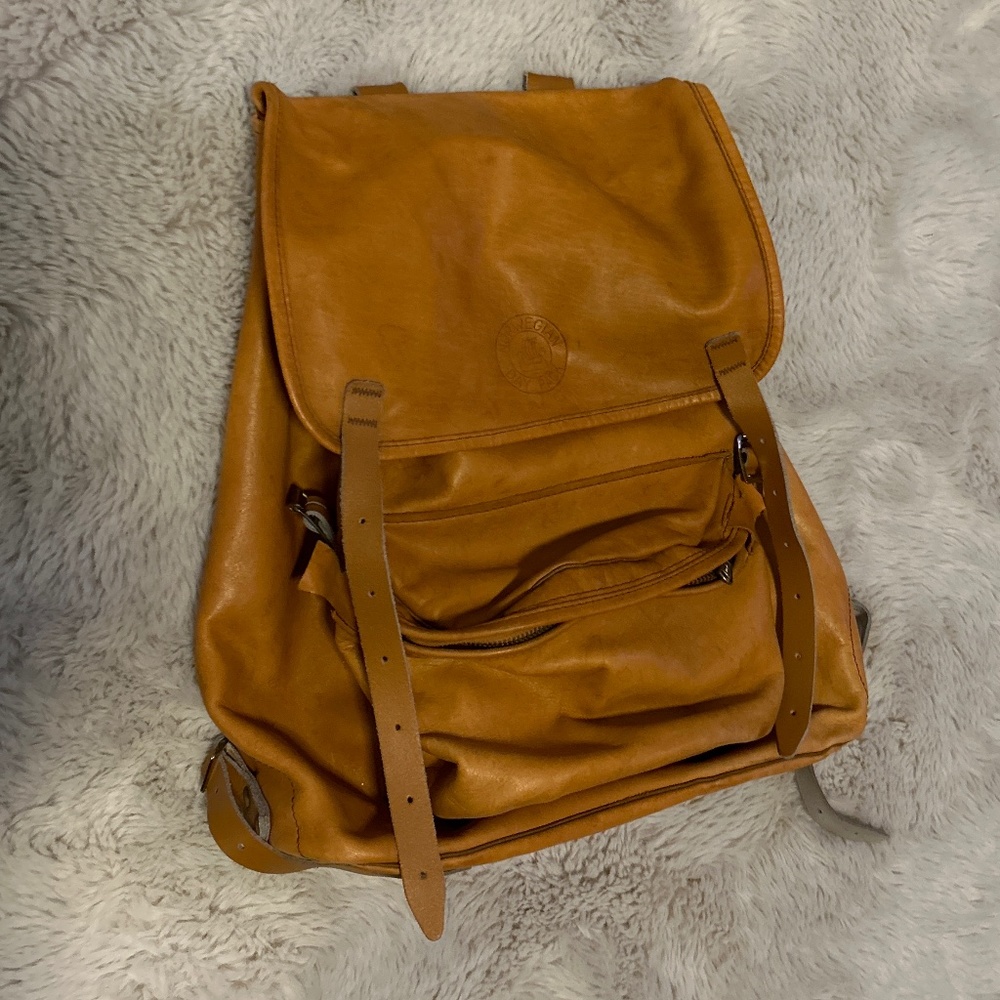 Vintage Norwegian Leather day pack